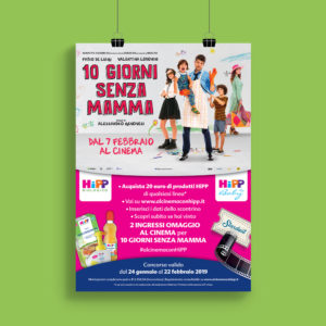 Locandina "10 giorni senza mamma" di Hipp